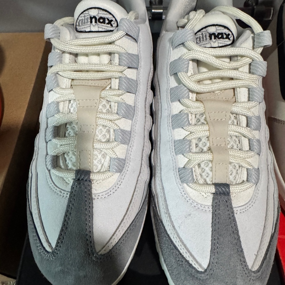 Nike Air Max White and Gray Sneakers | Air Max 95